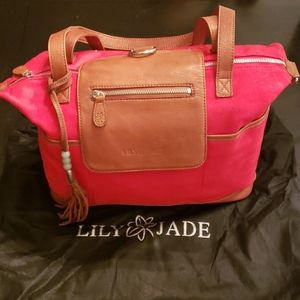 Jade Madeline canvas diaper bag